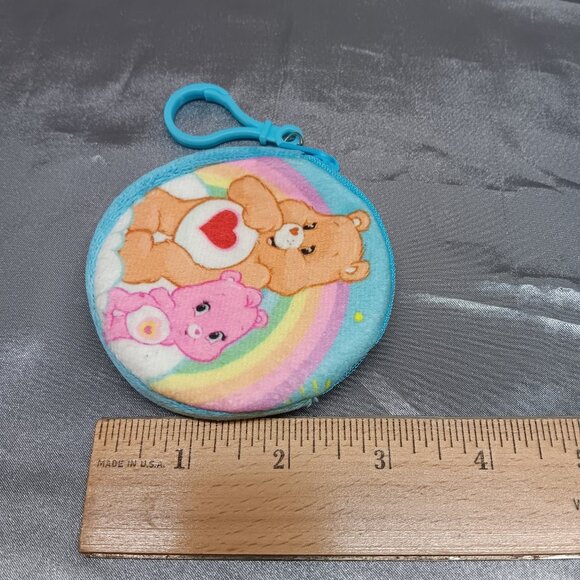 Care Bears Coin Purse Keychain Clip Tenderheart Pink Cub 5 Inch Fandom Classic - Picture 5 of 5